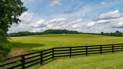 Fototapeta na wymiar Farm at Leipers Fork in Tennessee - travel photography
