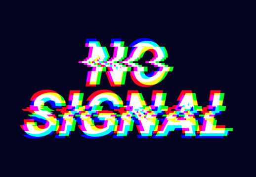 Signal Error Distorted Text Effect