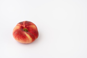 Fresh organic saturn peaches