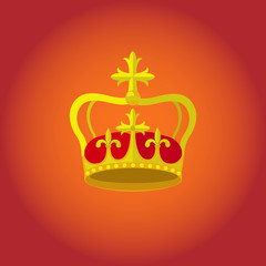 Crown design vector icon