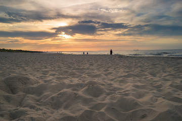 piasek na plaży w Sobieszewie © Piotr Szpakowski