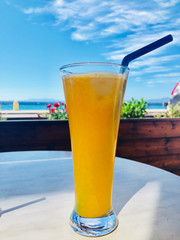 glass of fresh orange juice