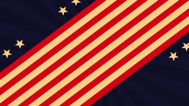 labor day card with USA flag