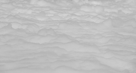 Background made with snow covered road, white background
