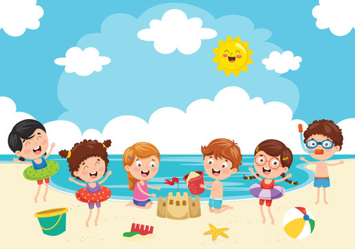 Vector Illustration Of Summer Holiday