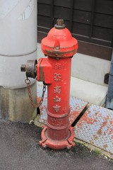 やや古びた消火栓(岐阜県)