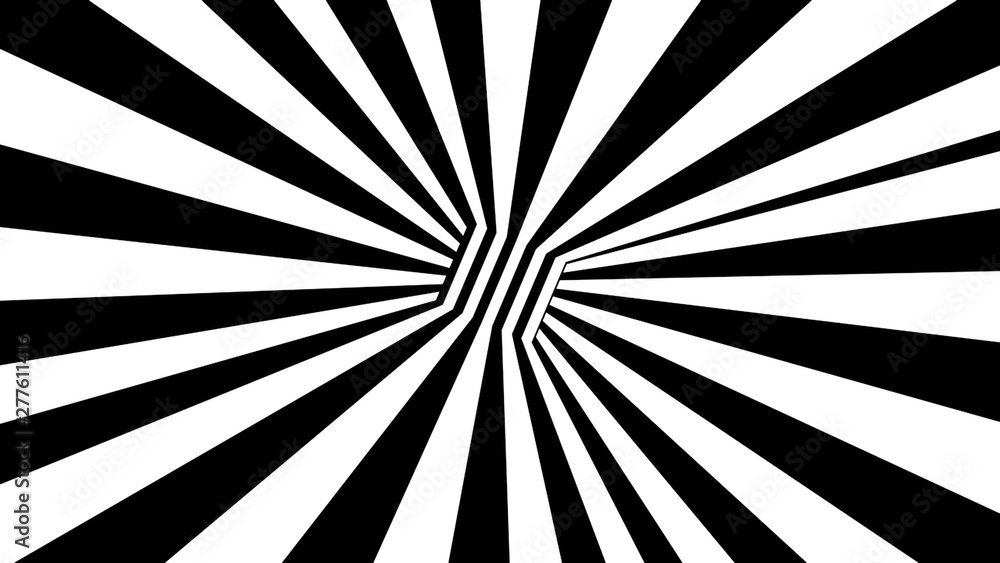 Poster black and white stripes. computer generated abstract background, 3d rendering backdrop
