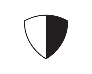Security guard logo design vector shield