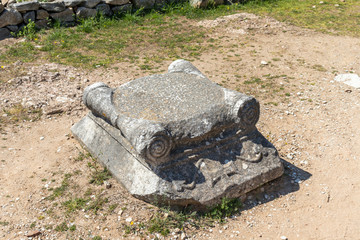 Obraz premium Ancient Ruins at archaeological area of Philippi, Eastern Macedonia and Thrace, Greece