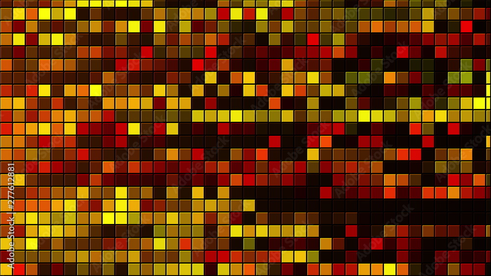 Aufkleber abstract background with mosaic. digital backdrop. 3d render
