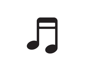 Music note symbols logo and icons