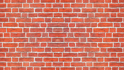 Red brick wall pattern texture.
