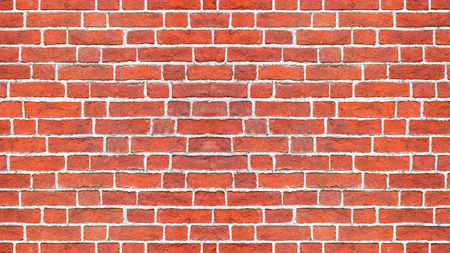 Red brick wall pattern texture.