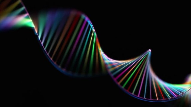 Image of genetic codes DNA. Concept image for use as background. Colored 3D illustration.