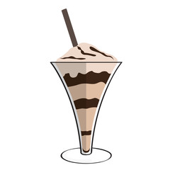 Isolated frappe icon over a white background - Vector