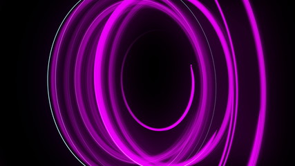 Abstract spiral rotating glow lines, computer generated background, 3D rendering background.