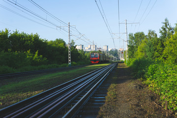 morning commuter train