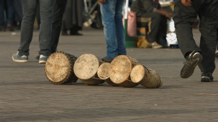 Djembe in jamaa el fna squar, Marrakesh, Morocco.