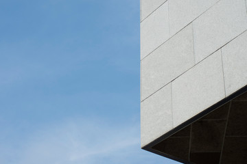 Detail of the facade of a modern architecture building