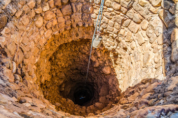 Foum Zguid, Morocco - October 09, 2013. Water well in desert