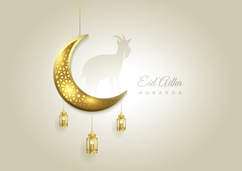 Eid Al Adha Mubarak the celebration of Muslim community festival background