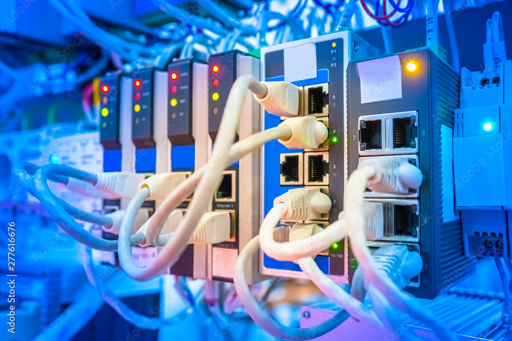 Poster cabling. cables in the connectors. the source of electrical power. uninterruptible power supply. sup