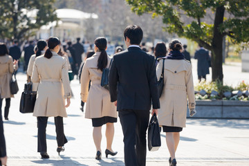 Obraz premium 就活する大学生の風景