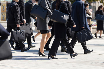 Obraz premium 就活する大学生の風景 女性メイン