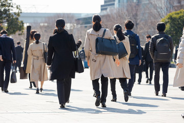 Obraz premium 就活する大学生の風景 女性メイン