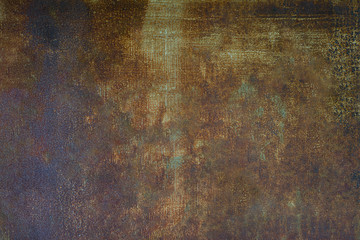 Old abstract dark metal texture covered with rust texture and surface background
