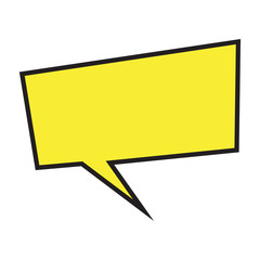 Comic bubble chat on a white background - Vector