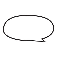 Comic bubble chat on a white background - Vector