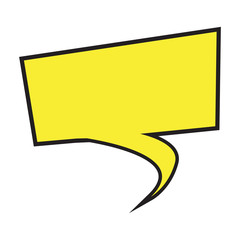 Comic bubble chat on a white background - Vector