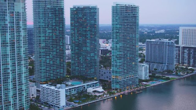 Aerial video Edgewater Miami Paraiso District 2019