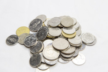 Coin - Thai Baht - Isolated on white background