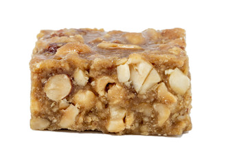 Typical peanut candy from Brazil, called boy foot, with white background in high resolution. Brazilian sweet, state of Minas Gerais. Sweet known in Brazilian Portuguese as Pé de Moleque.