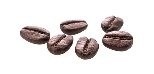 Coffee Beans on white background.