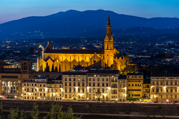 Fototapeta na wymiar Basilica di Santa Croce di Firenze