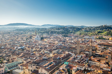 Fototapeta na wymiar Florence view from the Dome