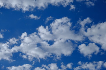 Naklejka na ściany i meble cloud sky blue background white nature