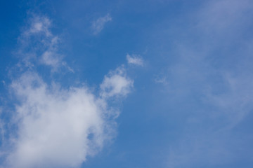 blue sky with white clouds