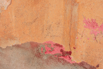 Texture of a concrete wall with cracks and scratches which can be used as a background