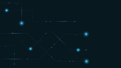 Abstract geometric connect lines and dots.Simple technology graphic background.Illustration Vector design Network and Connection concept.