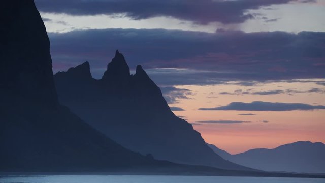 The famous Vestrahorn mountain in Southern Iceland in PRIME colour and amazing light.