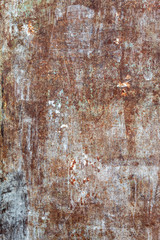 Old Weathered Rusty Metal Plate