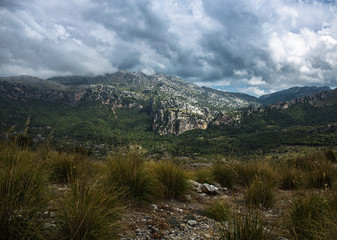 Sierra de Tramuntana mountains on Mallorca