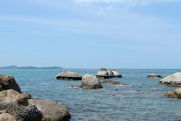 Fototapeta na wymiar Beautiful coastal seascape, Samui island, Thailand