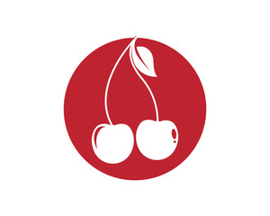 Cherry logo template illustration