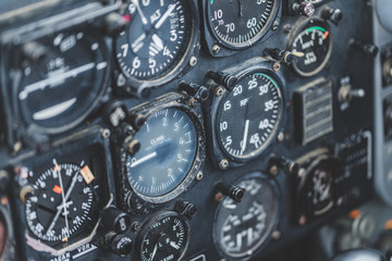 飛行機の計器類