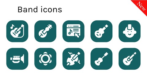 band icon set